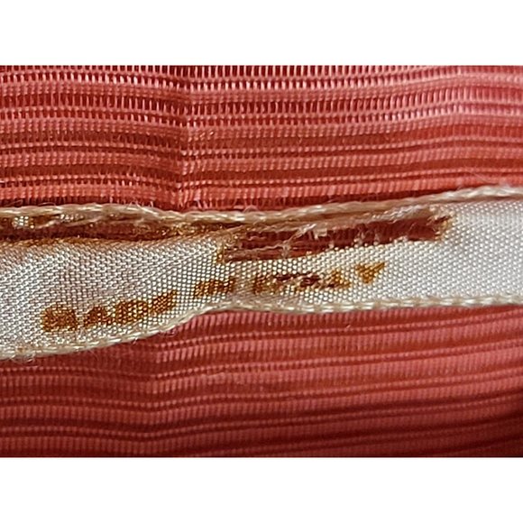 MCM Pink Marcus Brothers Handbag Straw Rattan Plastic Handle Metal Latch - Picture 8 of 11